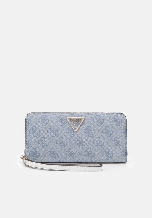 Guess Laurel SLG Light Blue Logo portfel - duży